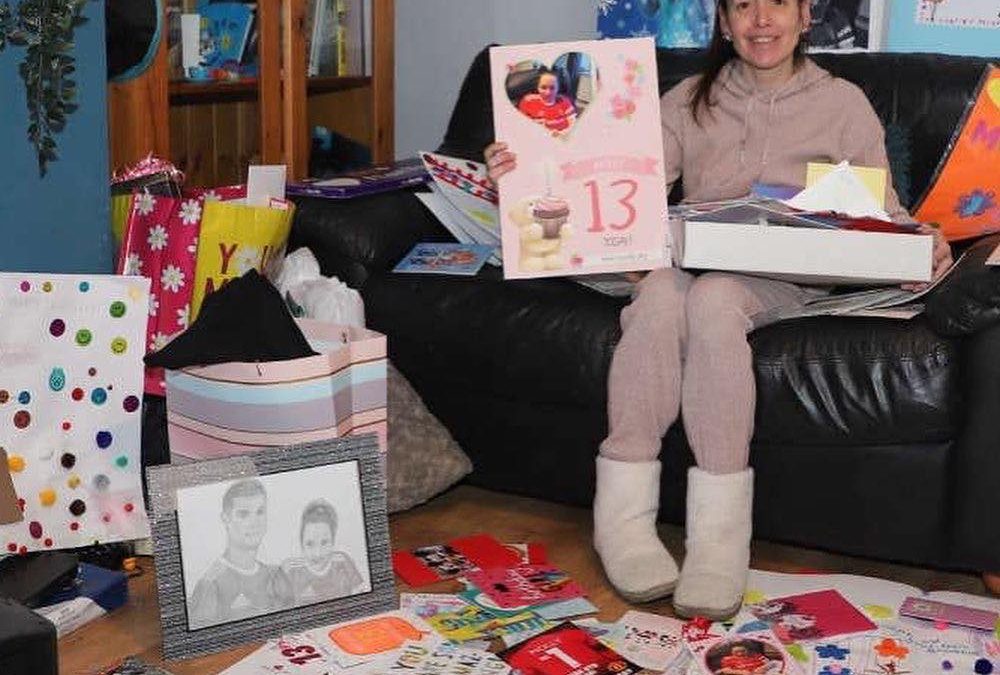 Kind School sends dozens of cards for Molly’s birthday
