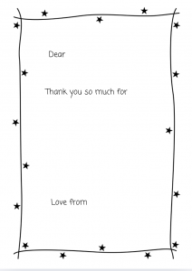 Happy news postcard competition sheet